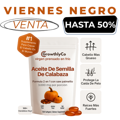 Aceite De Semilla De Calabaza - Recupera tu cabello en 120 días